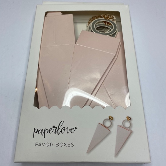 🚨3/$30🚨 PAPER LOVE FAVOR BOXES BRIDAL WEDDING - Picture 1 of 3